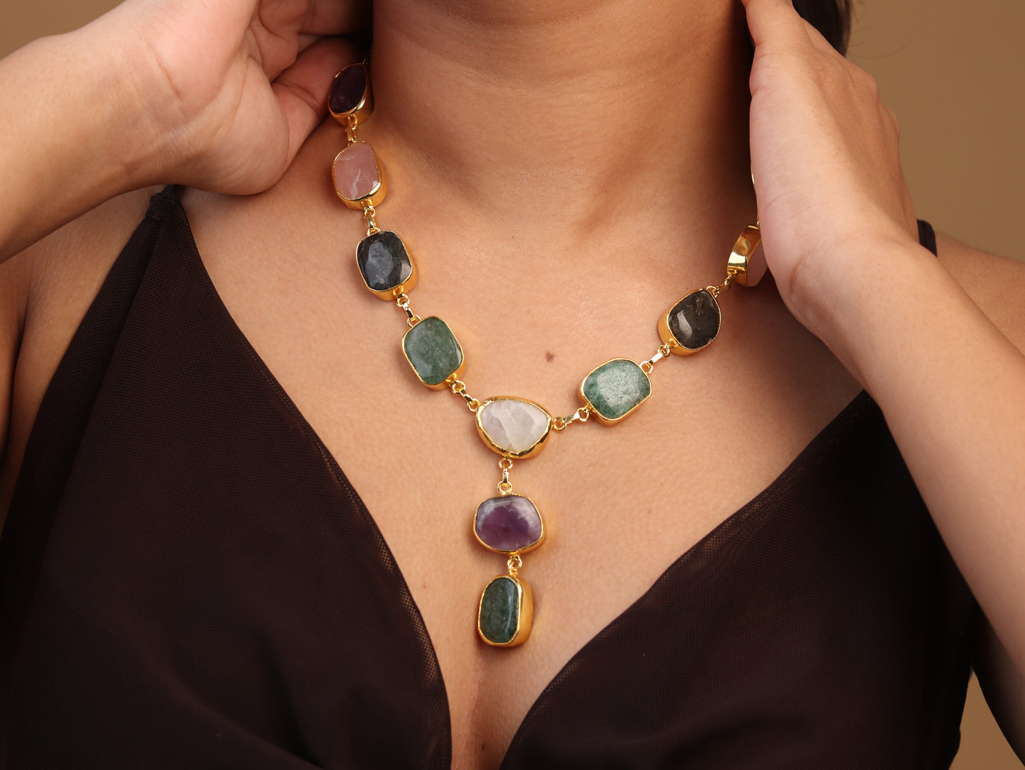 Kay multicolour stone set