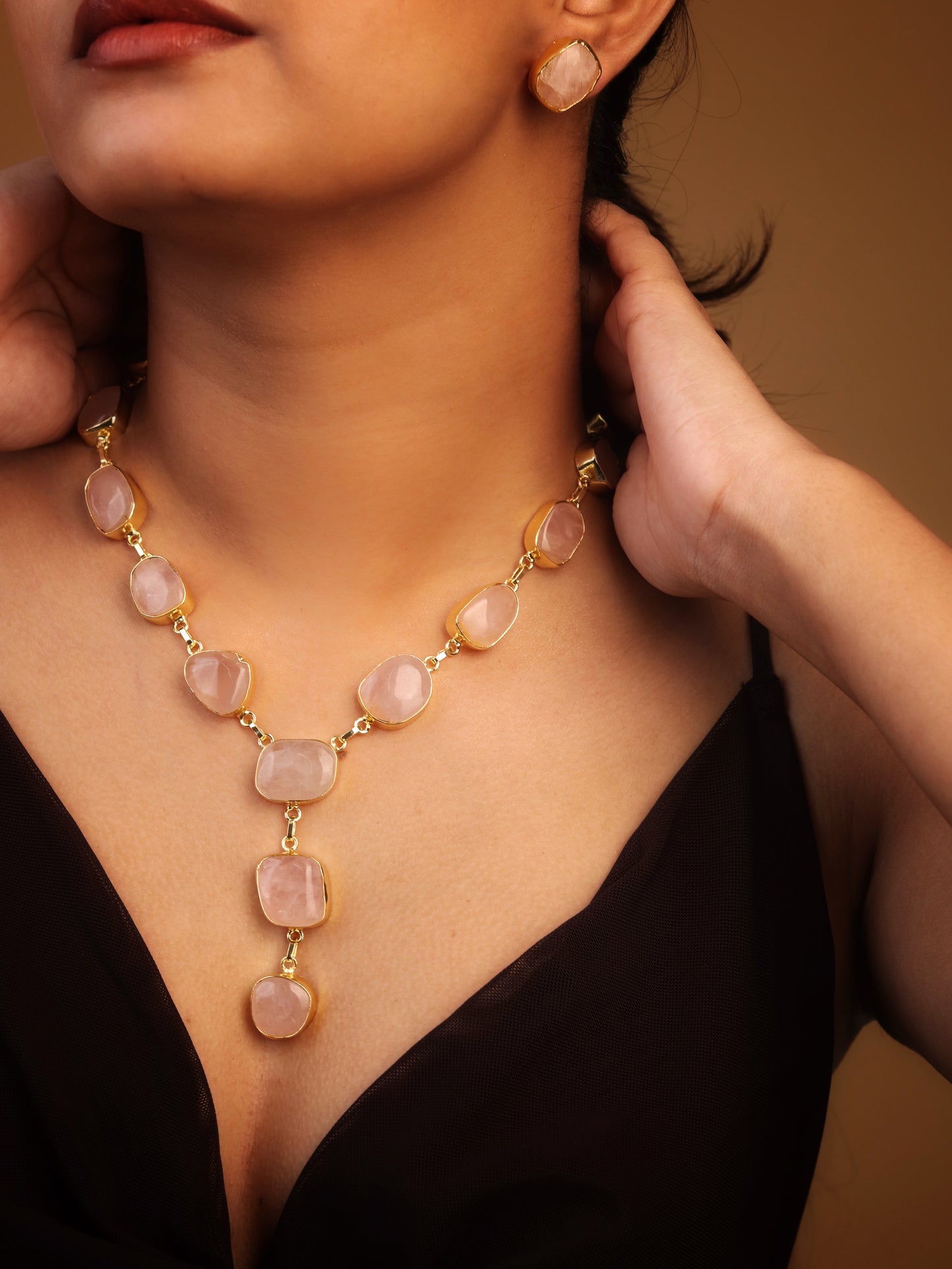 Kay rose quartz set