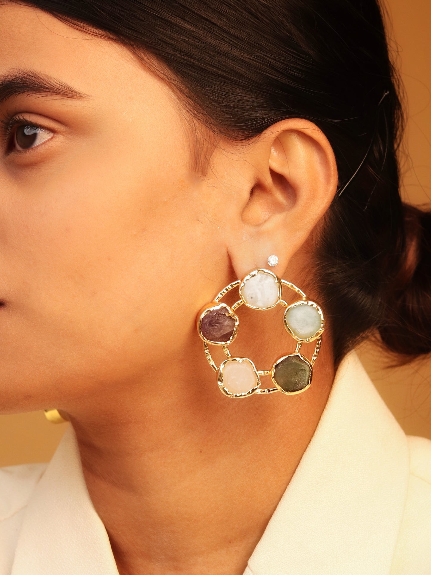 Quinn wheel Earring
