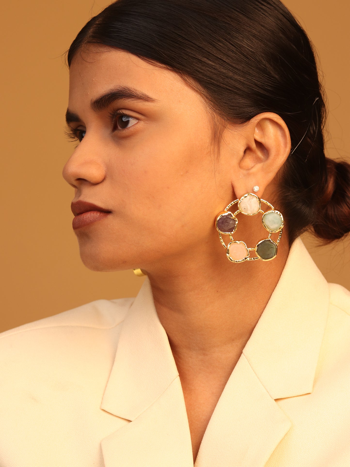Quinn wheel Earring