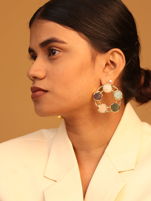 Quinn wheel Earring