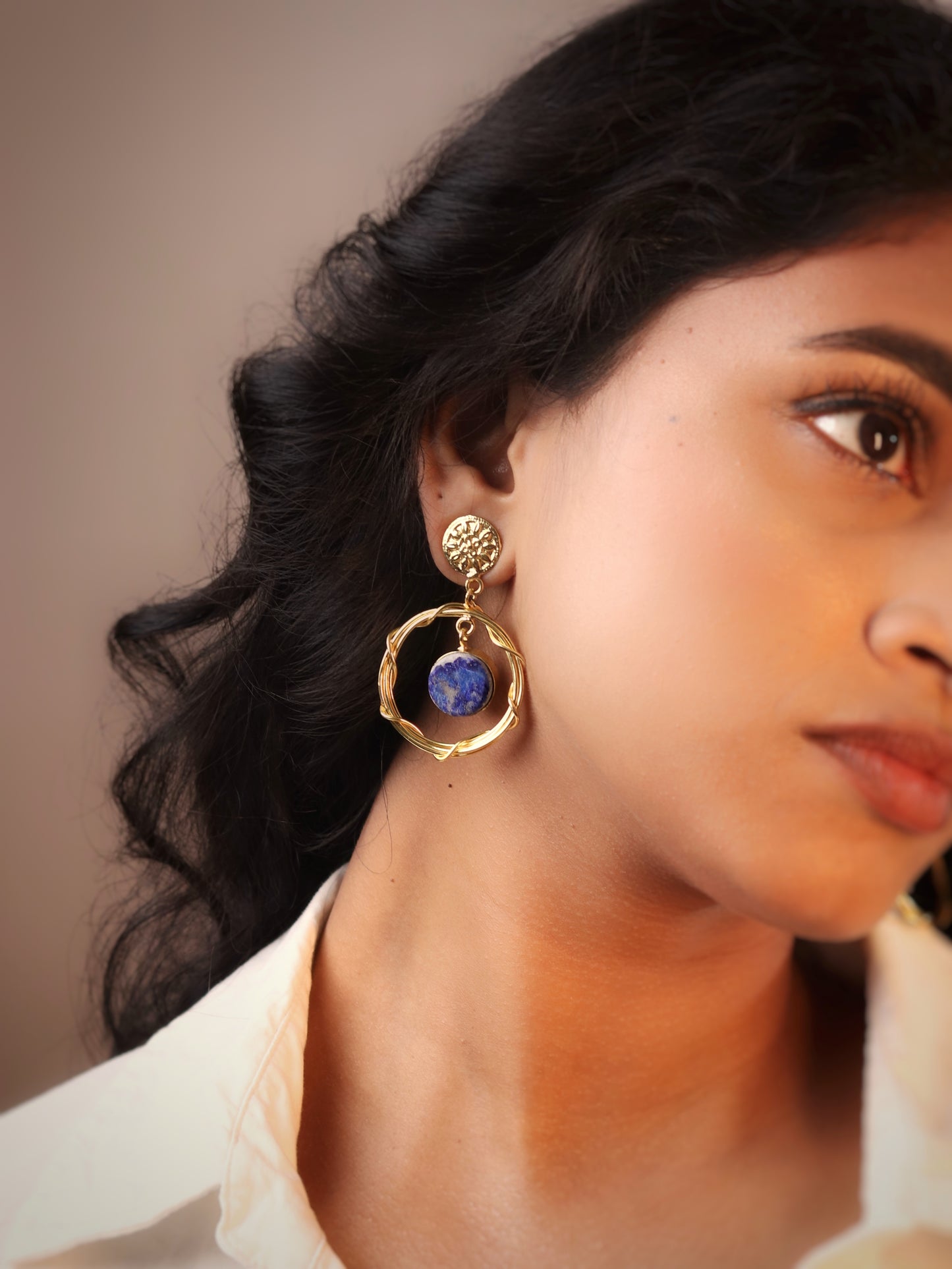 Imrie Lapis Lazuli Earring
