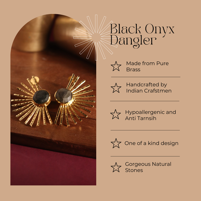 Black Onyx Dangler Earring