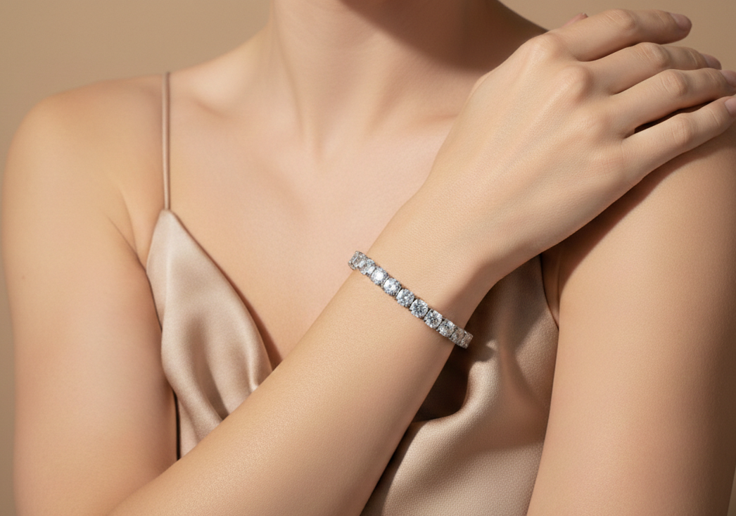 Celeste Spark Tennis Bracelet