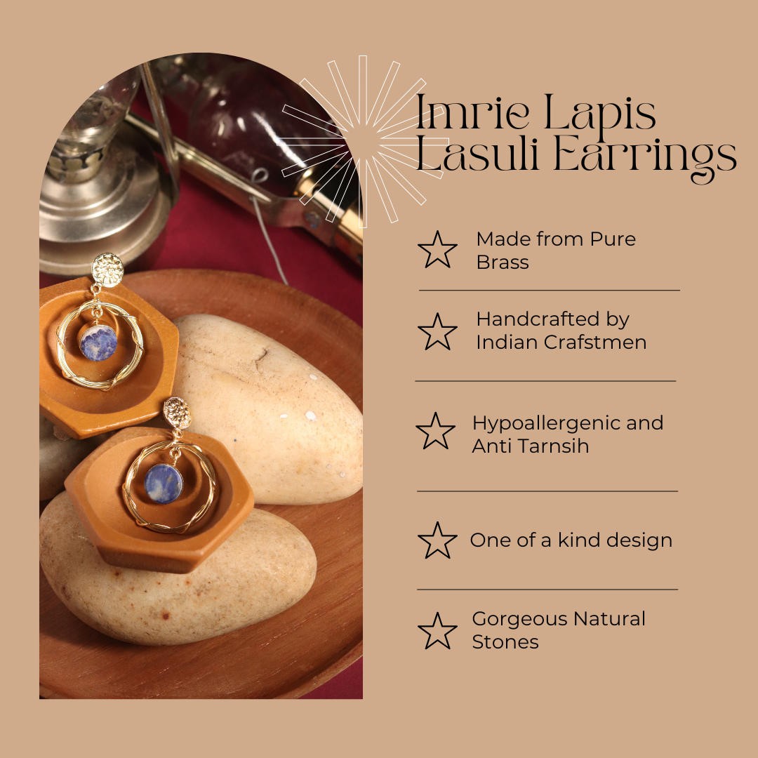 Imrie Lapis Lazuli Earring