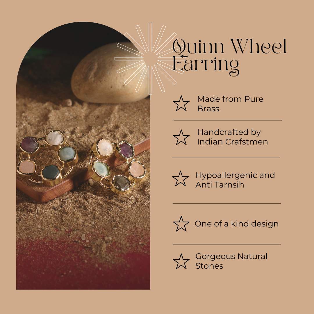 Quinn wheel Earring